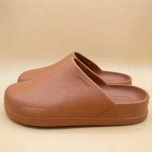 Crocs Dylan Mules Clogs Cognac Unisex Men's Size 7 Women's Size 9
